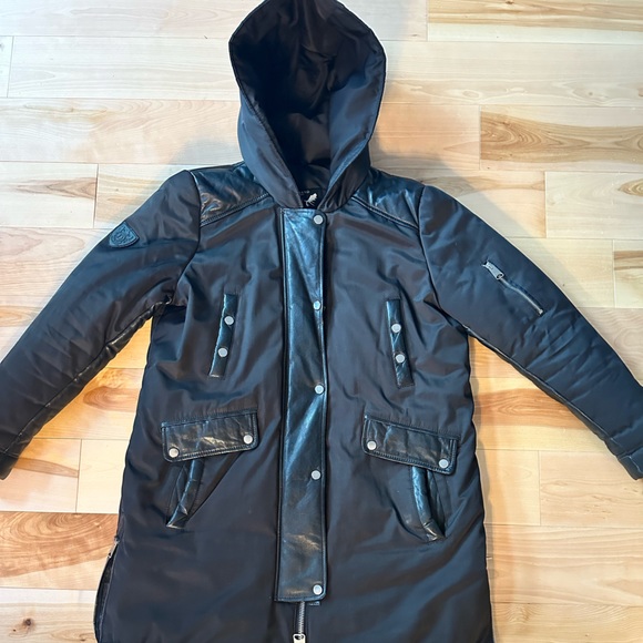 DBRAND by DIMITRI LEATHER Leather Parka Thinsulation - Picture 1 of 5
